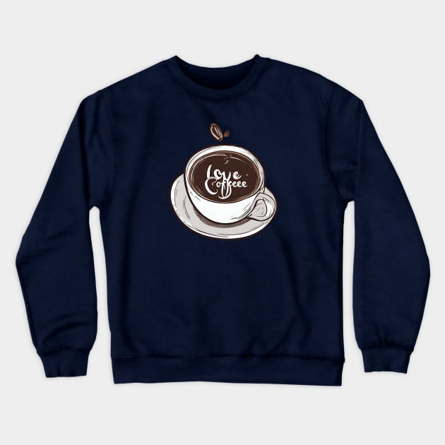 Coffee Crewneck Sweatshirt by Amharic Avenue